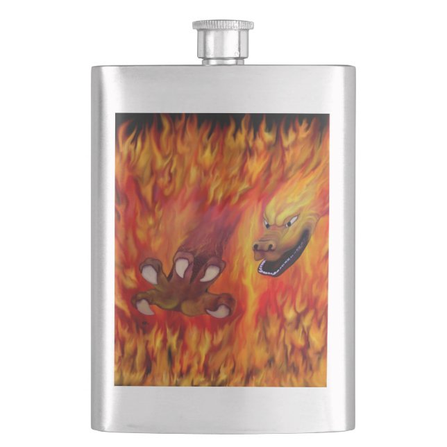 Petaca Clavel Dragon Rojo (Anverso)