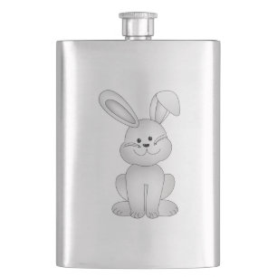 Petaca Clíparte de conejo blanco
