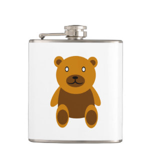 Petaca Clíparte de oso de peluche marrón