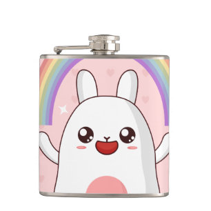 Petaca Clísico arcoiris de Kawaii