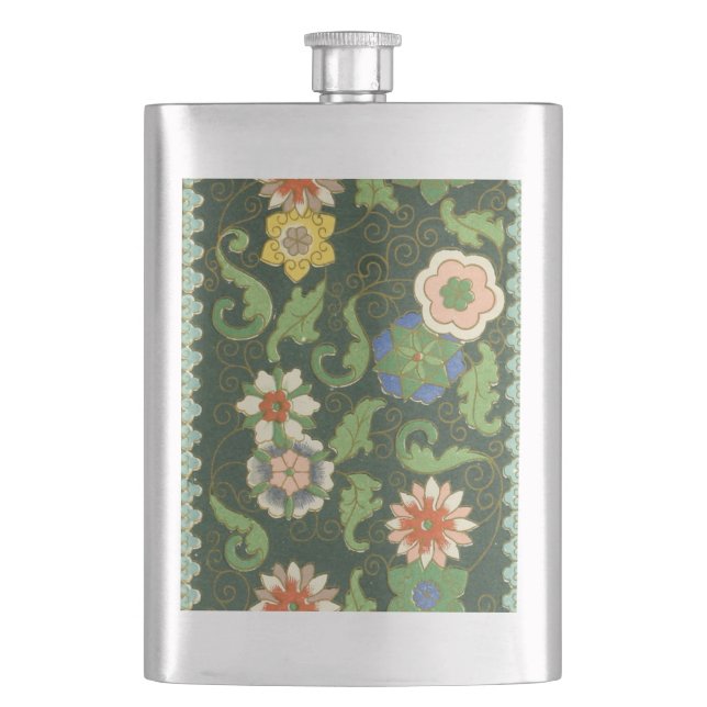 Petaca Cloisonne China Patter Asia Oriental (Anverso)