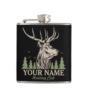 Petaca Club de Caza Personalizado de Cazadores de Elk Ant
