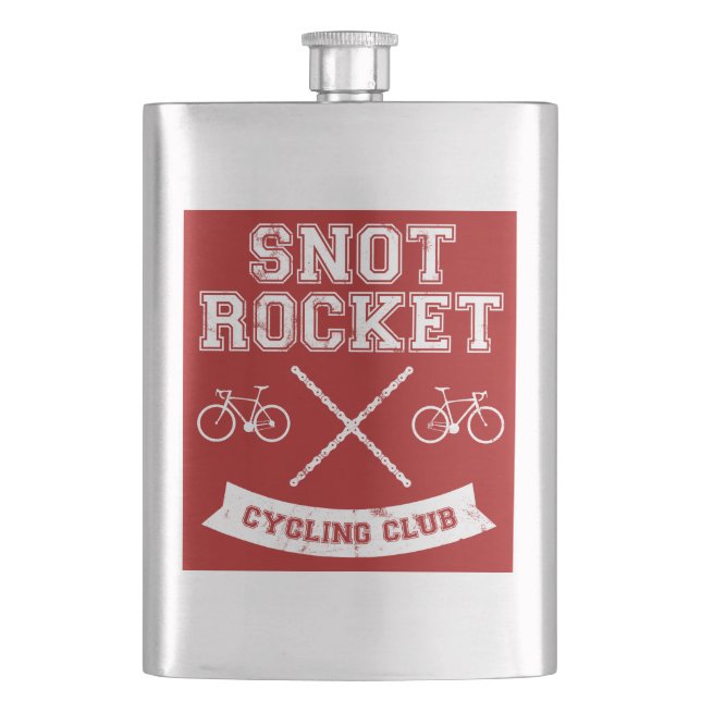 Petaca Club de Ciclismo Snot Rocket (Anverso)