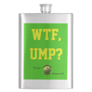 Petaca ¿Coche amarillo WTF Ump del softball?