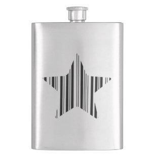 Petaca CÓDIGO DE BARRA ESTRELLA Diseño de patrón de códig