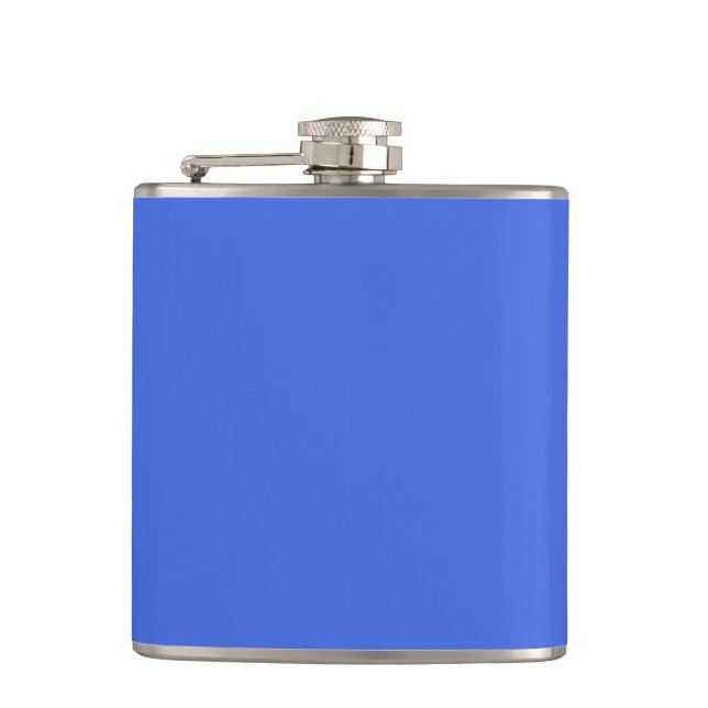 Petaca Código hexadecimal azul real 4169E1 (Anverso)