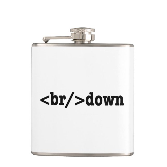 Petaca código HTML de descomposición (Anverso)