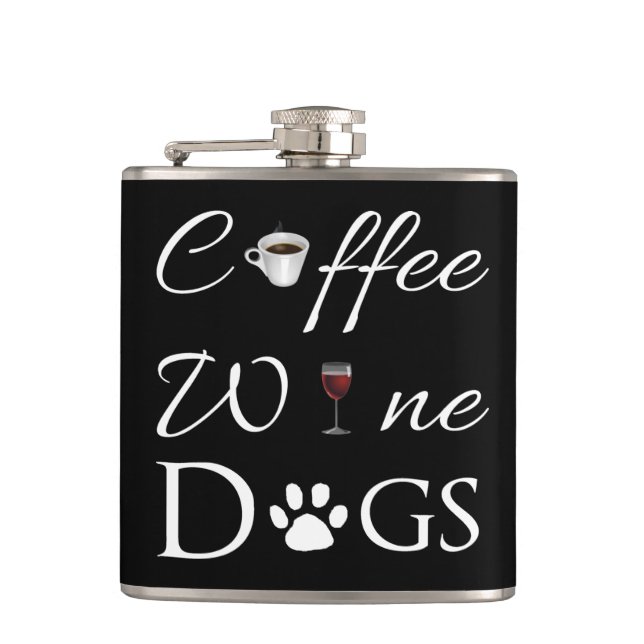 Petaca Coffee Wine Dogs Flask (Anverso)