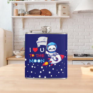 Petaca cohete espacial astronauta de oso panda niños kawa