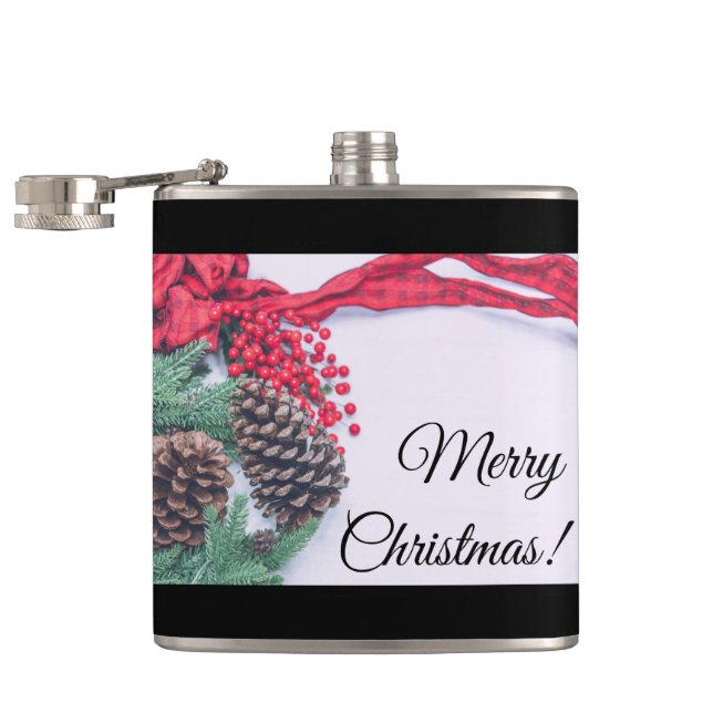 Petaca Colección de conos de pino de vacaciones (Abierto)