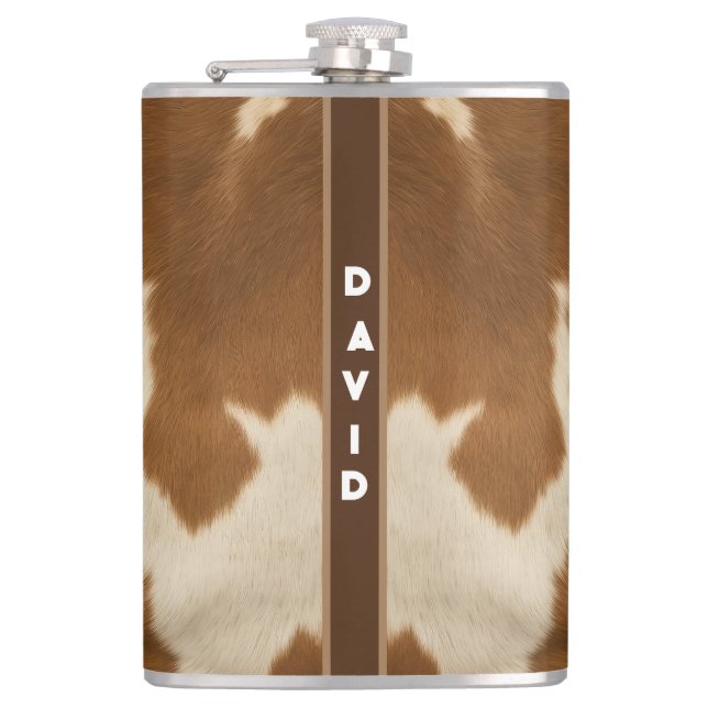 Petaca Colección elegante de cuero falso de vaca moderna (Anverso)