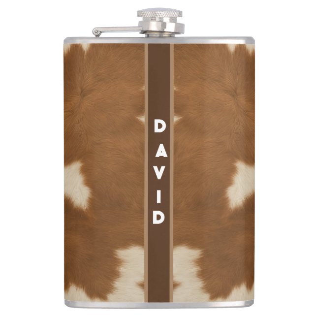 Petaca Colección elegante de moda de cuero falso de vaca (Anverso)