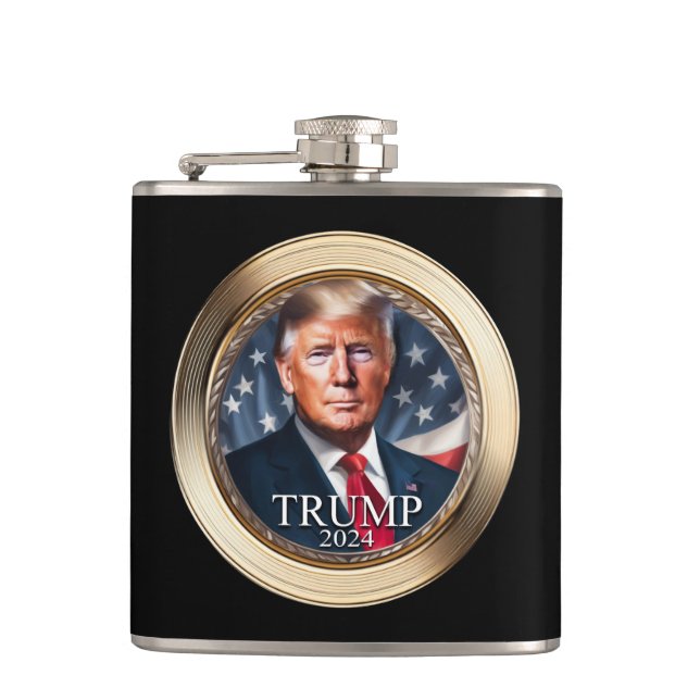 Petaca Colectivo de campaña Donald Trump 2024 (Anverso)