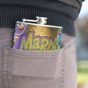 Petaca Collares de perlas de SlipperyJoe's Mardi Gras dob