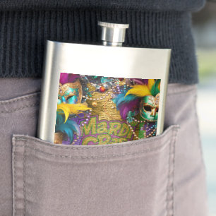 Petaca Collares de perlas de SlipperyJoe's Mardi Gras dob