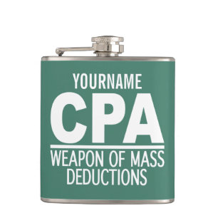 Petaca Color del personalizado CPA y máscara de monograma