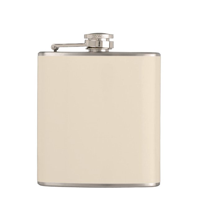 Petaca Color sólido liso Champagne beige (Anverso)