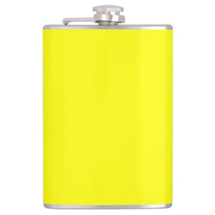 Petaca Color sólido neón amarillo Clásica