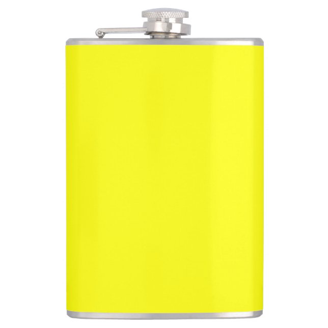 Petaca Color sólido neón amarillo | Clásica (Anverso)
