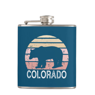Petaca Colorado Retro Bear