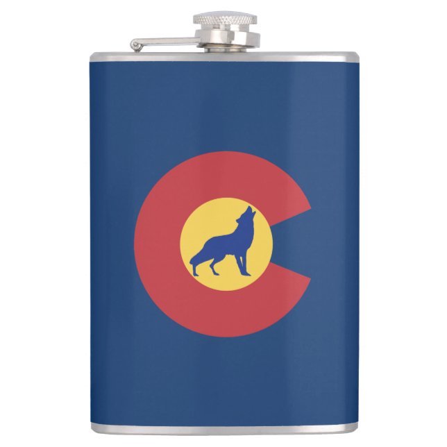 Petaca Colorado Wolf (Anverso)