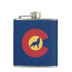 Petaca Colorado Wolf