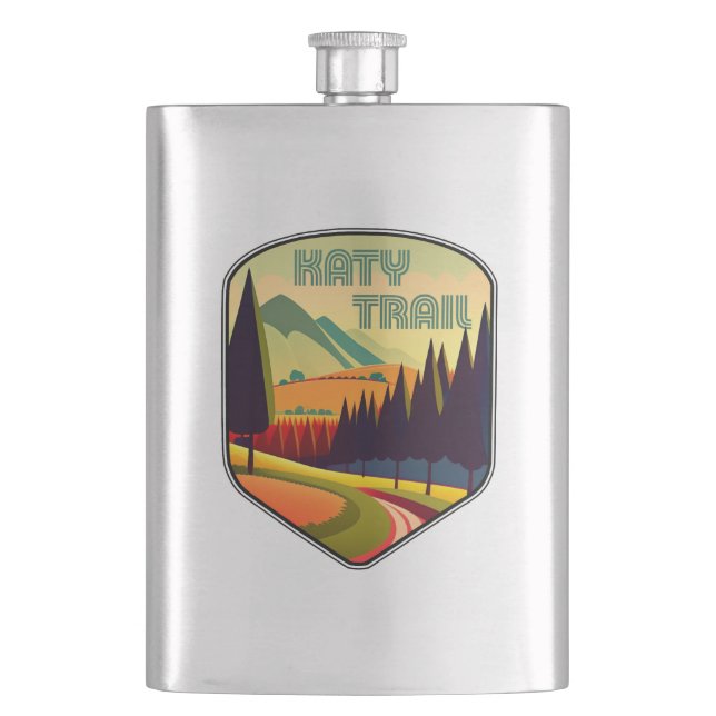 Petaca Colores de Missouri en Katy Trail (Anverso)