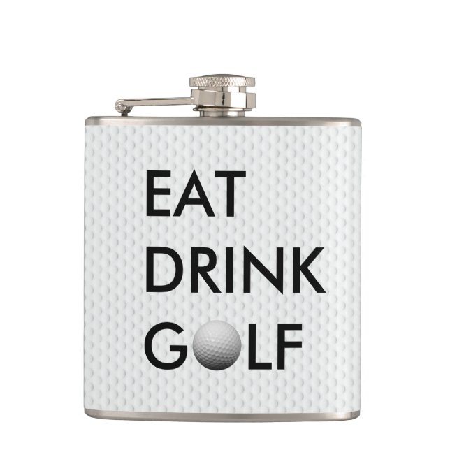 Petaca Coma el frasco del golf de la bebida (Anverso)