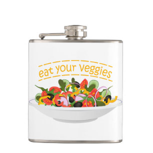 Petaca Coma tus verduras Cita cuenco de ensaladas frescas