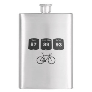 Petaca Combustible ciclista: agua, bebida deportiva, café