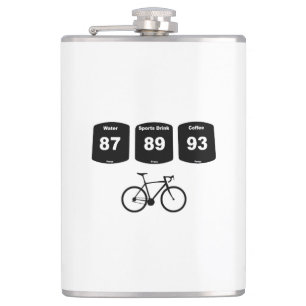 Petaca Combustible ciclista: agua, bebida deportiva, café