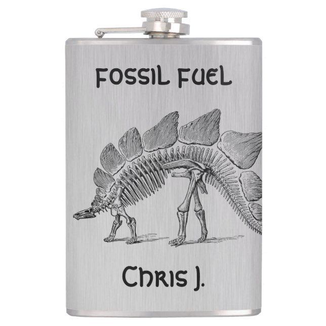 Petaca Combustible fósil de los esqueletos de los dinosau (Anverso)