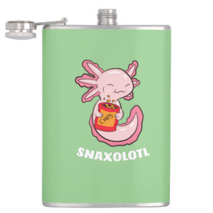 Petaca Comida Cute Axolotl Lover Snaxolotl Kawaii Axolotl