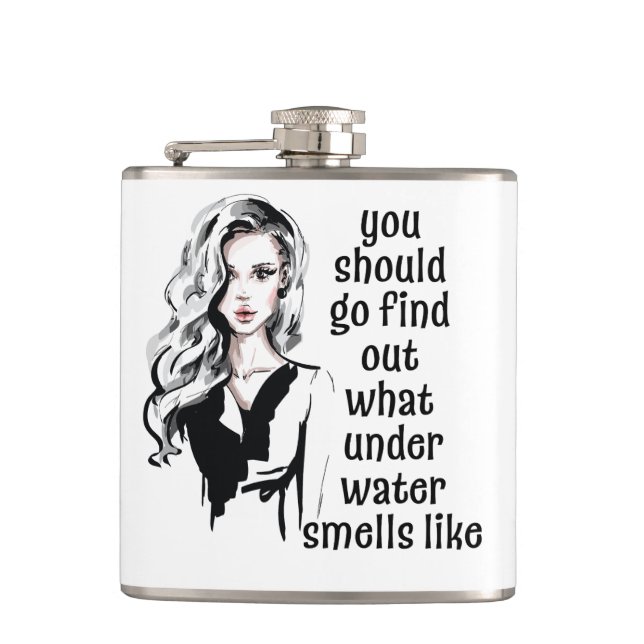 Petaca Cómo huele bajo el agua (Anverso)