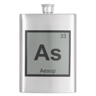 Petaca Como - Símbolo de la tabla periódica de química de