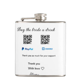 Petaca Compra a la novia una donación de bebidas QR Venmo