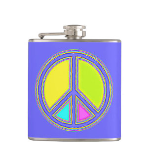 Petaca Con Colores Llenos Signo de PAZ 1