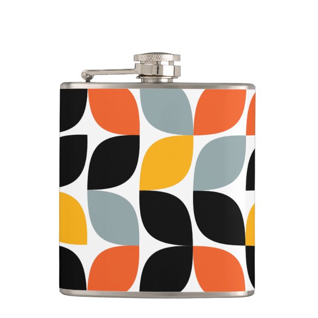 Petaca Concepto colorido, único, moderno, de hoja urbana (Anverso)