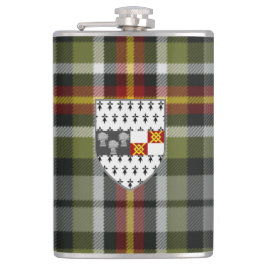 Petaca Condado de Irlanda Kilkenny Tartan y Escudo