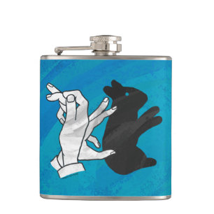 Petaca Conejo Sombra En Azul