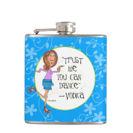 Petaca Confíe en que usted puede bailar - la vodka