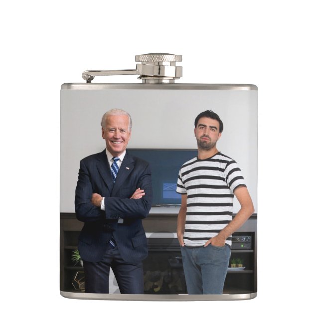 Petaca Conoció al Presidente Joe Biden | Añadir la foto (Anverso)