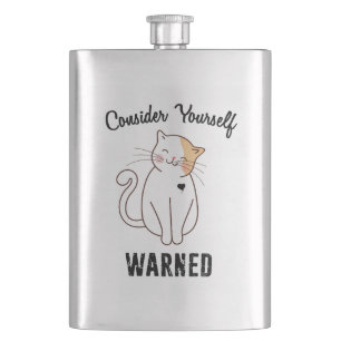 Petaca Considere a su propio gato malvado advertido
