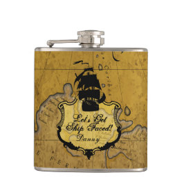 Petaca Consigamos la nave estilo a hecho frente,