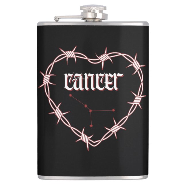 Petaca Constelación del cáncer Gótica Oscura Erogia Celes (Anverso)