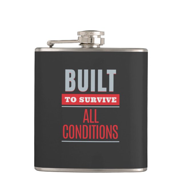 Petaca Construido Para Sobrevivir A Todas Las Condiciones (Anverso)