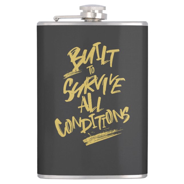 Petaca Construido Para Sobrevivir A Todas Las Condiciones (Anverso)