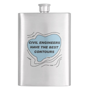 Petaca Contorno azul de ingeniero civil
