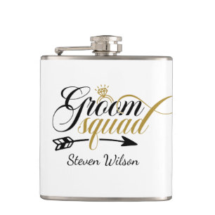 Petaca Cool Groom Squad agregar nombre 