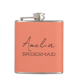 Petaca Coral Personalizada Bridesmaid